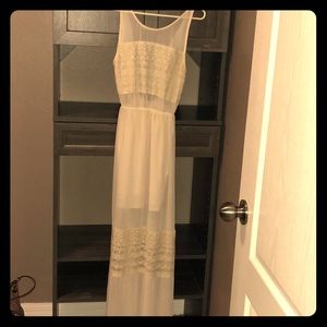 Cream maxi dress